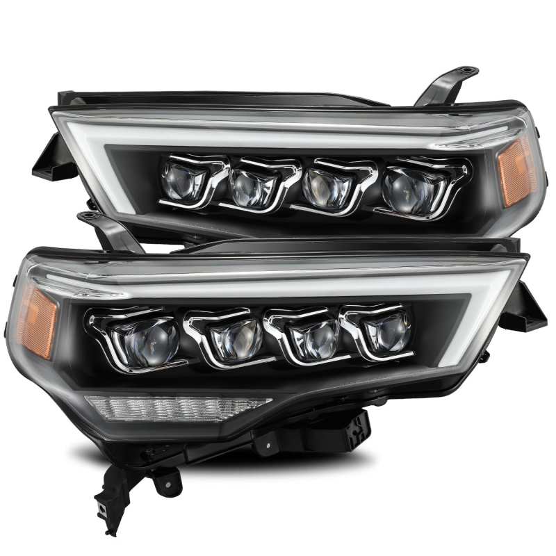 AlphaRex 14-20 Toyota 4Runner NOVA LED Projector Headlights Plank Style Black w/Activation Light 880725 Main Image