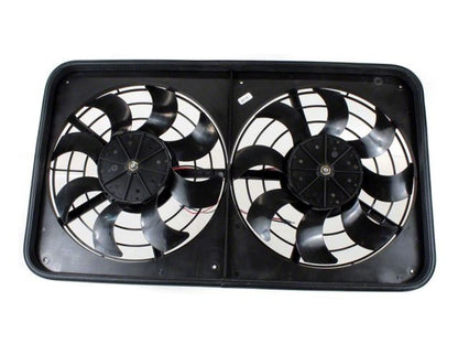 Flexalite   x-A-Lite 440 Dual 12 inch Pusher Auto Electric Fans 2500 CFM