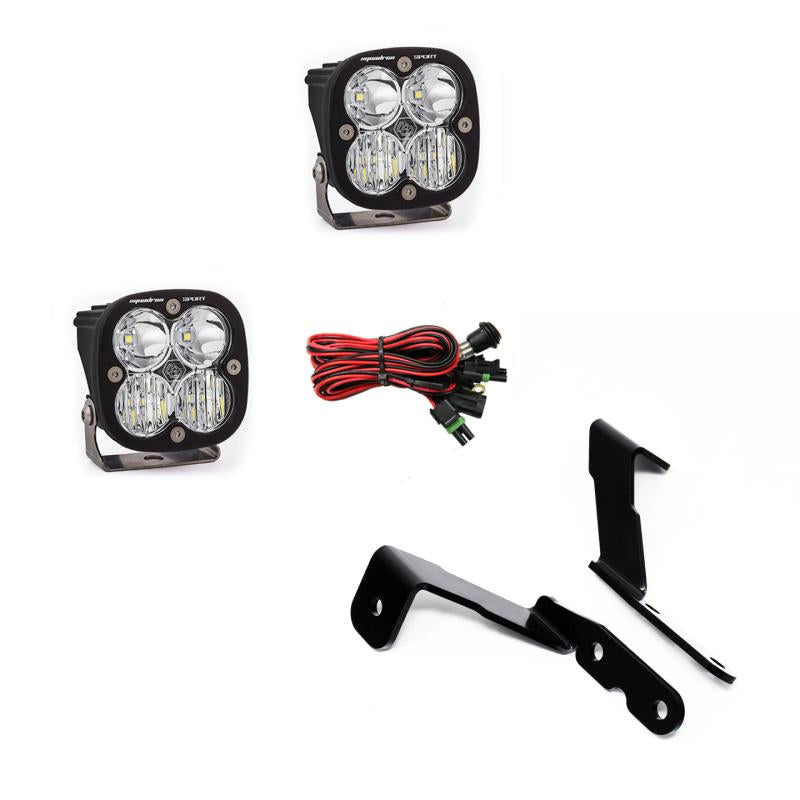 Baja Designs 2007-2013 GM Silverado/Sierra Squadron Sport Lights A-Pillar Kit 447575 Main Image