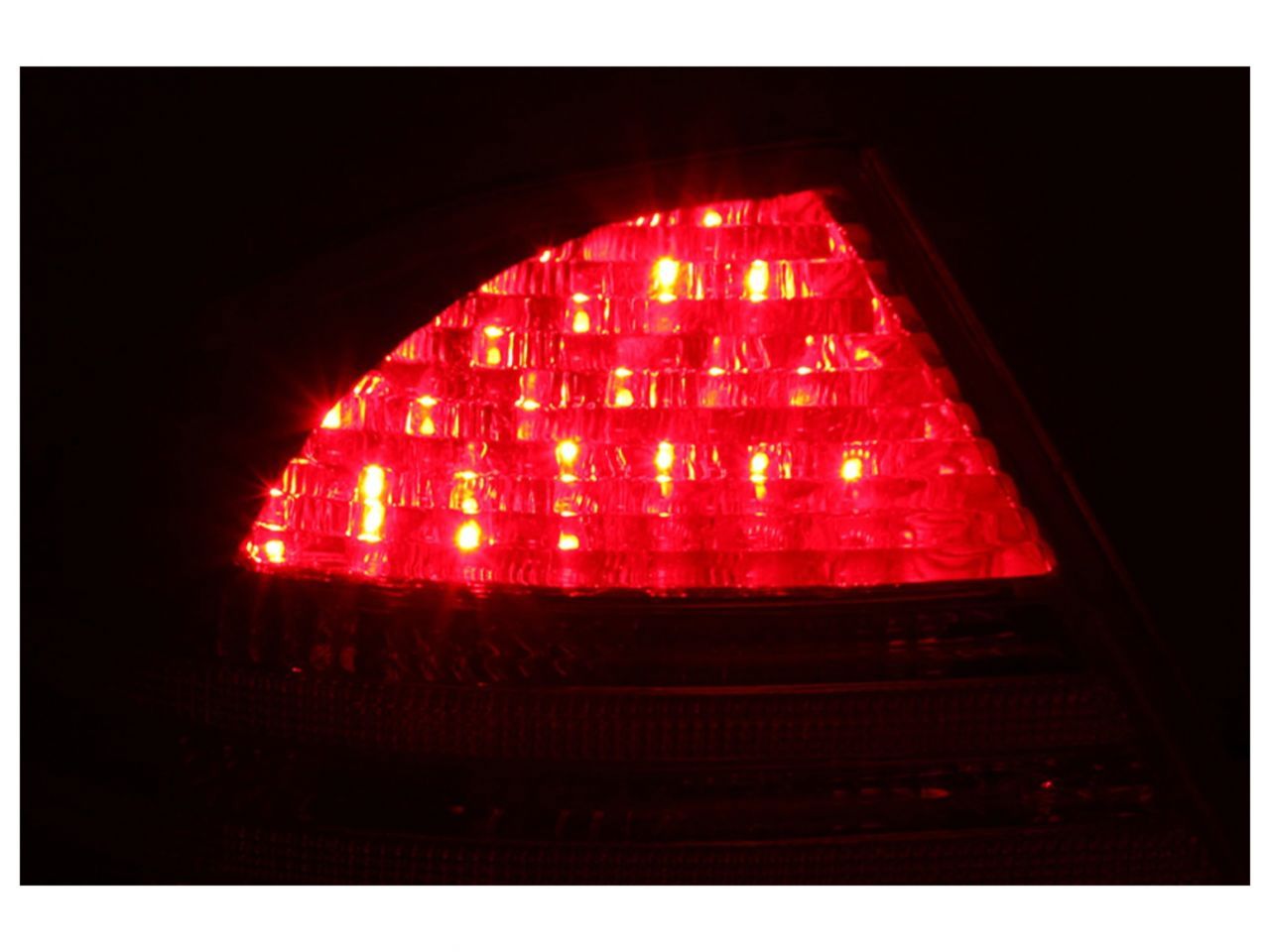 Anzo 2000-2005 Mercedes Benz S Class W220 LED Taillights Red/Clear