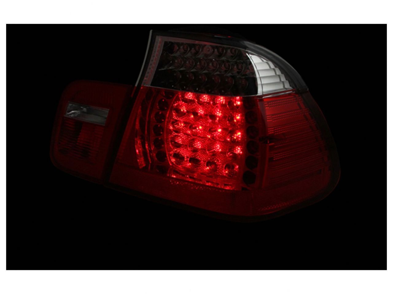 Anzo 2002-2005 BMW 3 Series E46 LED Taillights Red/Clear