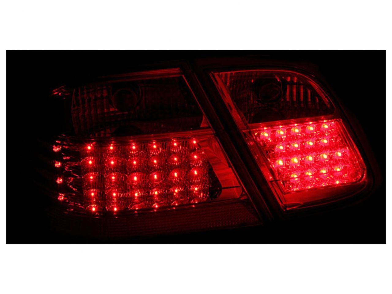 Anzo 1998-2003 Mercedes Benz Clk 320 W208 LED Tail lights Red/Clear