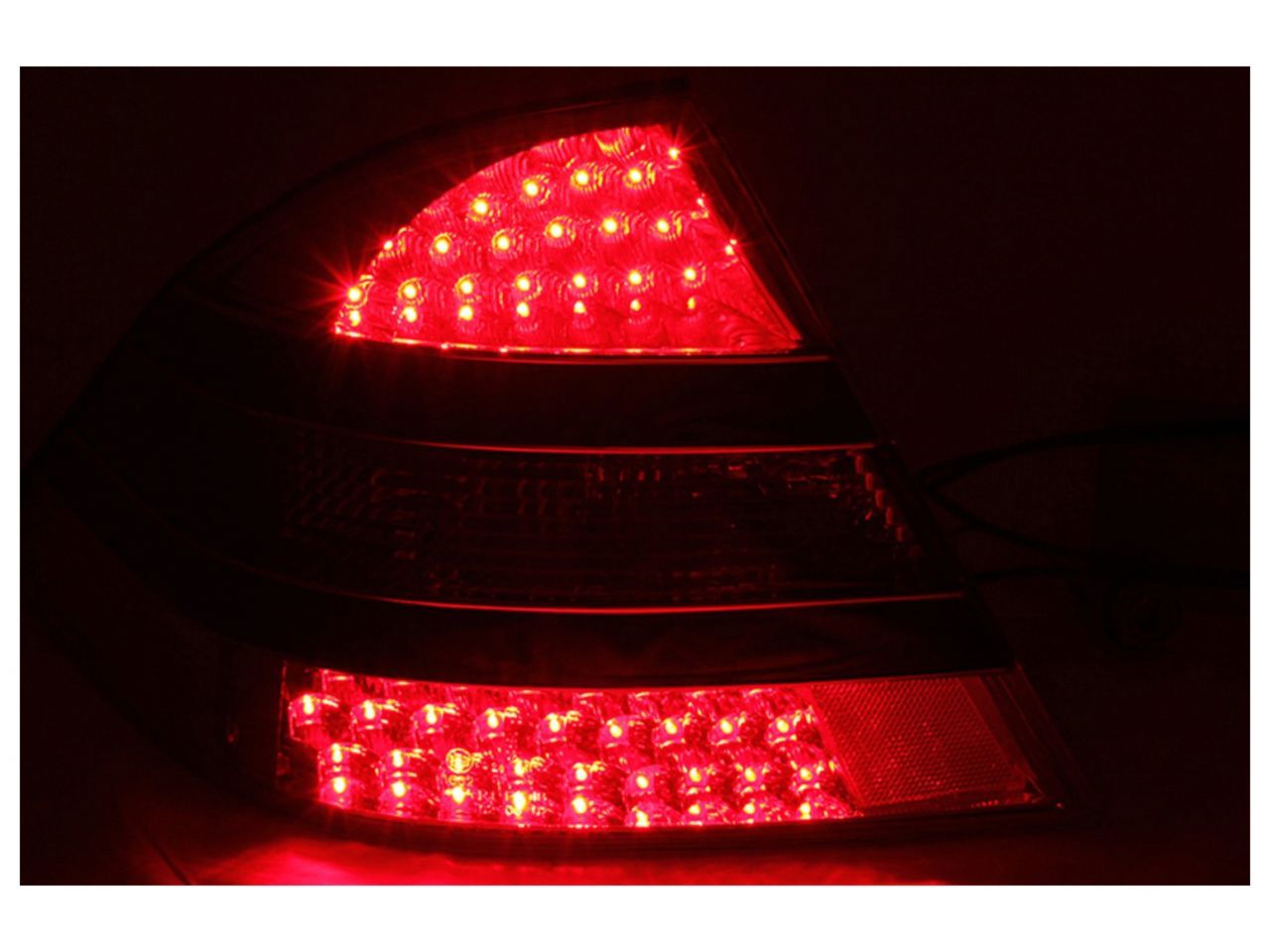 Anzo 2000-2005 Mercedes Benz S Class W220 LED Tail lights Red/Smoke