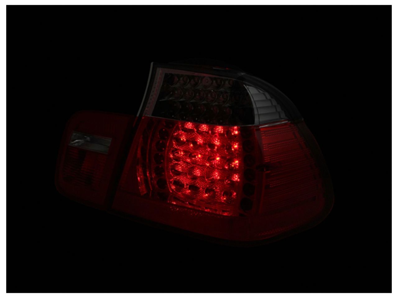 Anzo 2002-2005 BMW 3 Series E46 LED Tail lights Red/Smoke