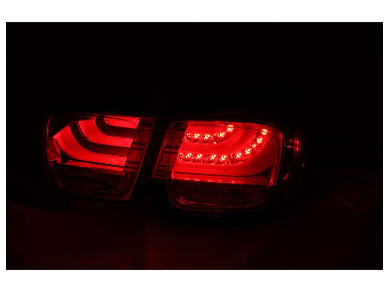 Anzo 2013-2015 Chevrolet Malibu LED Taillights Red/Clear 4pc