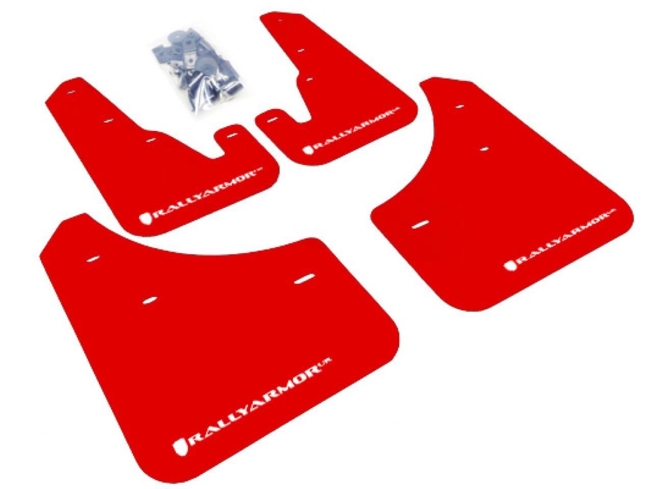 Rally Armor Mud Flaps MF9-UR-RD/WH Item Image