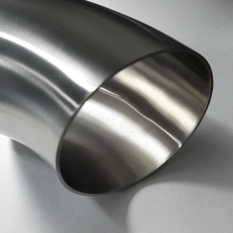 Stainless Bros 3in Diameter 1.5D / 4.5in CLR 45 Degree Bend 5in leg/5in leg Mandrel Bend 601-07626-7152 Main Image