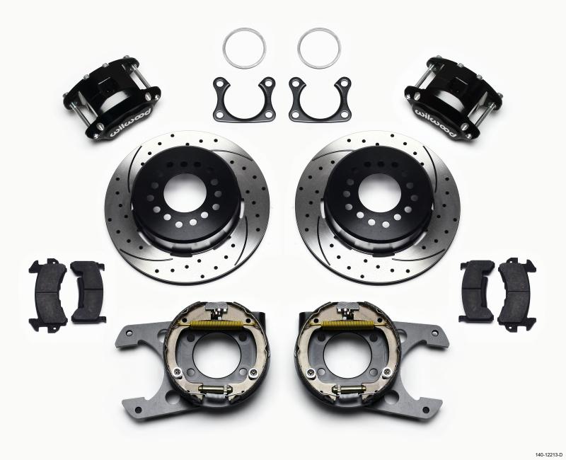 Wilwood D154 P/S Park Brake Kit Drilled Big Ford 2.36in Offset 140-12213-D Main Image