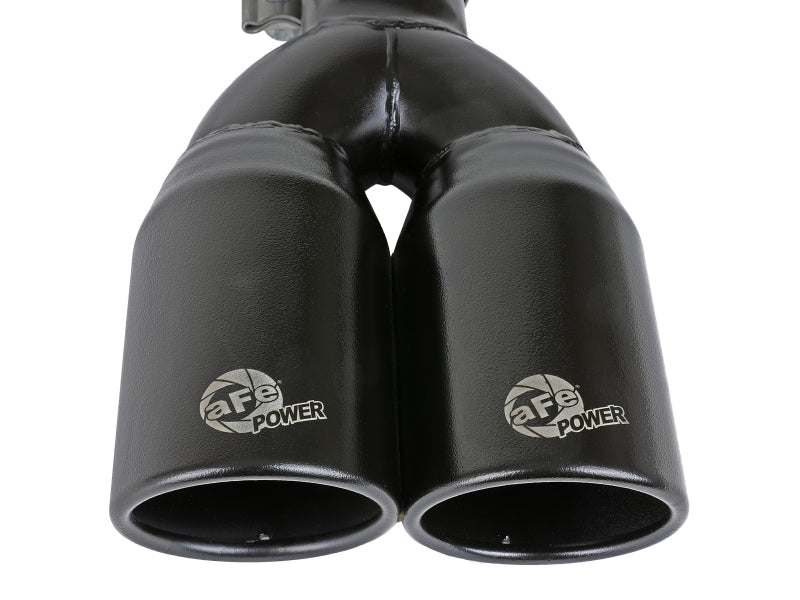 MACH Force-Xp 409 Stainless Steel Clamp-on Exhaust Tip 2.5in Inlet 3.5in Outlet - Black 49T25374-B12