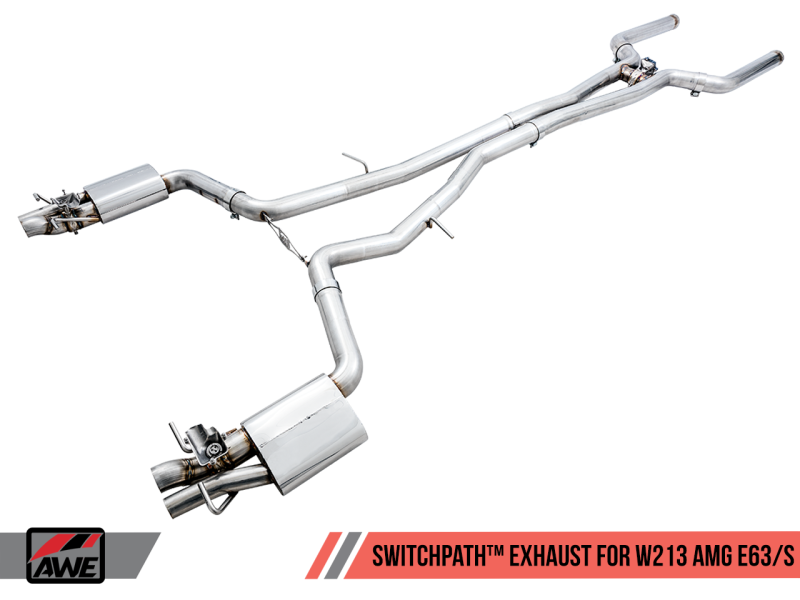 AWE Tuning Mercedes-Benz W213 AMG E63/S Sedan/Wagon SwitchPath Exhaust System - for Non-DPE Cars 3025-31046