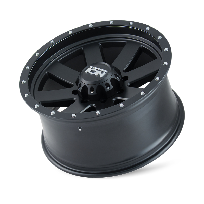 ION Wheels ION Type 134 18x9 / 6x139.7 BP / 18mm Offset / 106mm Hub Matte Gunmetal/Black Beadlock Wheel 134-8983MG18