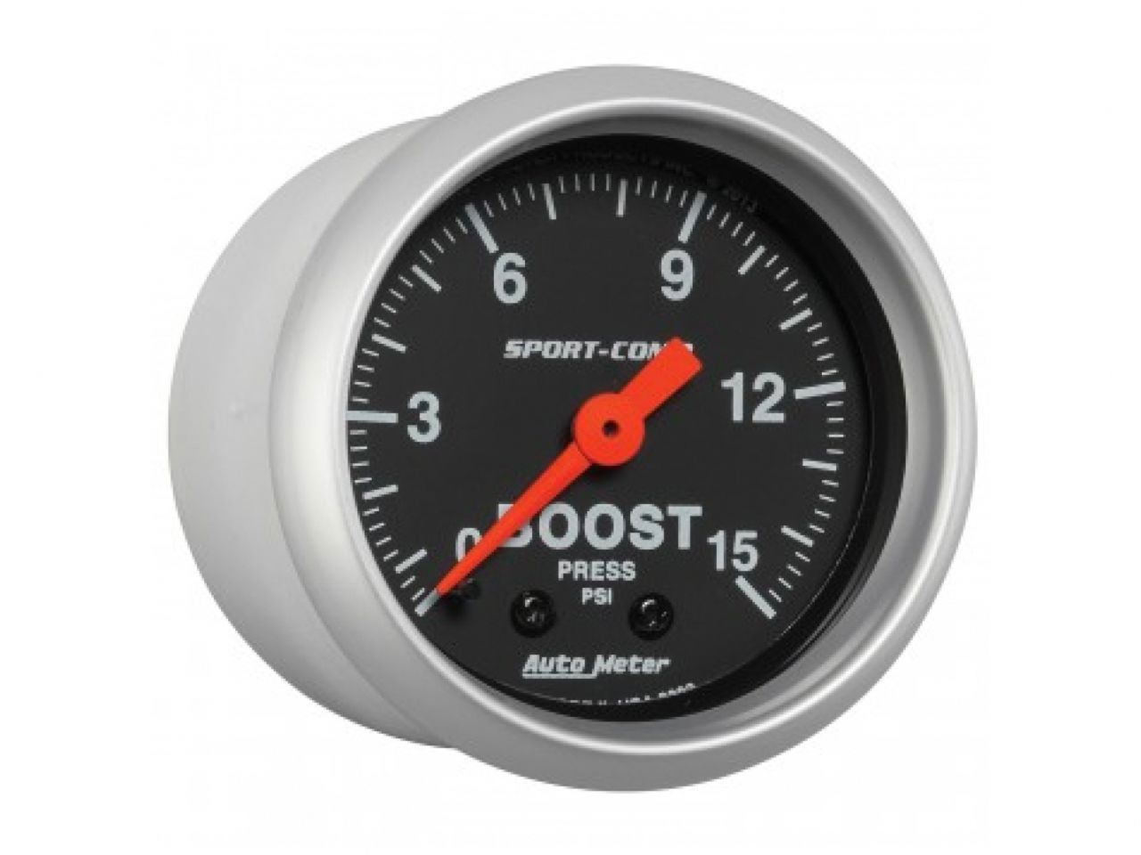 Autometer Gauge, Boost, 2 1/16", 15Psi, Mechanical, Sport-Comp