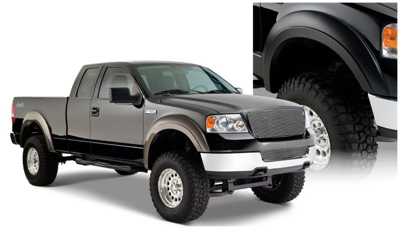 Bushwacker 04-08 Ford F-150 Styleside Extend-A-Fender Style Flares 4pc 66.0/78.0/96.0in Bed - Black 20915-02 Main Image