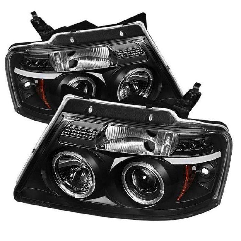 Spyder Ford F150 04-08 Projector Headlights Version 2 LED Halo LED Blk PRO-YD-FF15004-HL-G2-BK 5010209 Main Image