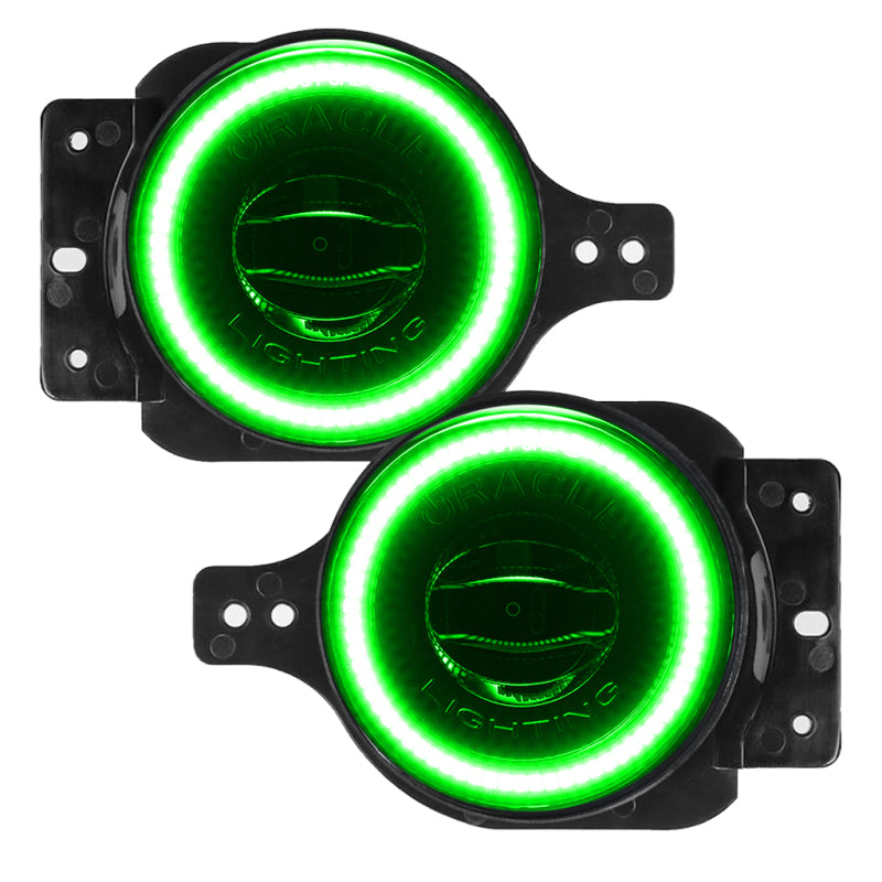 ORACLE Lighting Oracle Jeep Wrangler JL/Gladiator JT Sport High Performance W LED Fog Lights - Green 5847-004