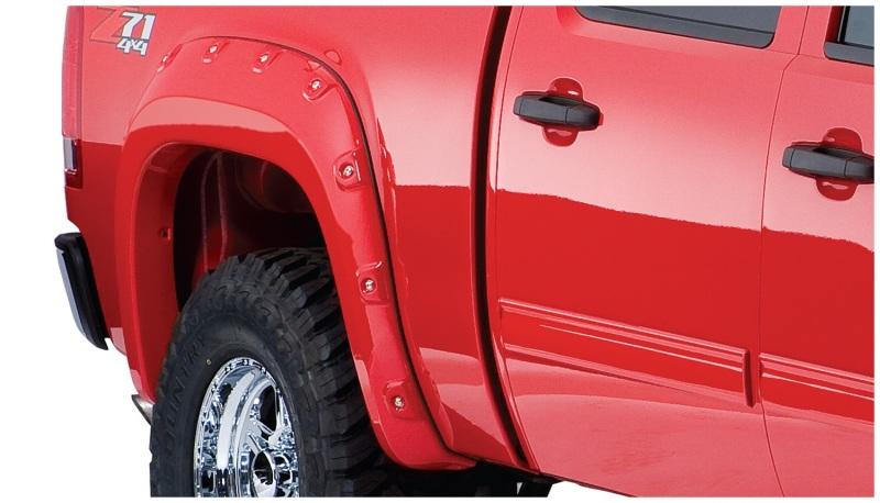 Bushwacker 07-13 GMC Sierra 1500 Fleetside Boss Pocket Style Flares 2pc 69.3in Bed - Black 40086-02 Main Image