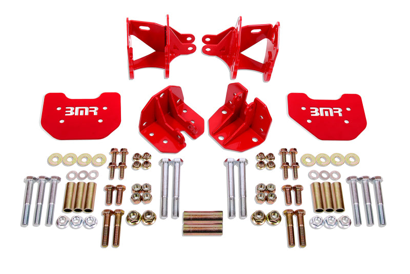 BMR 79-04 Mustang Rear Coilover Conversion Kit w/ Control Arm Bracket - Red CCK743R