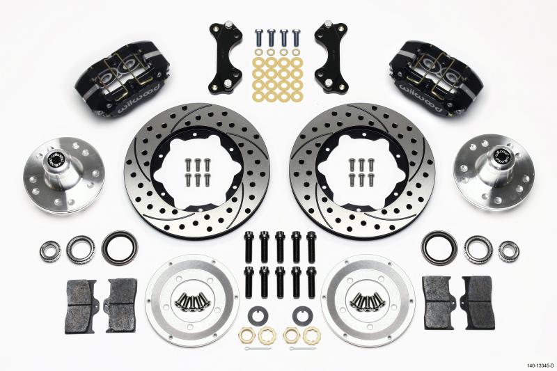 Wilwood Dynapro Dust-Boot Front Kit 11.00in Drilled WWE ProSpindle 140-13345-D Main Image