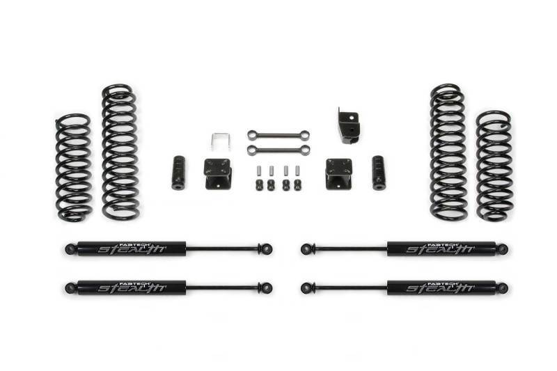 Fabtech 07-18 Jeep JK 4WD 2-Door 3in Sport System w/Stealth Shocks K4047M Main Image