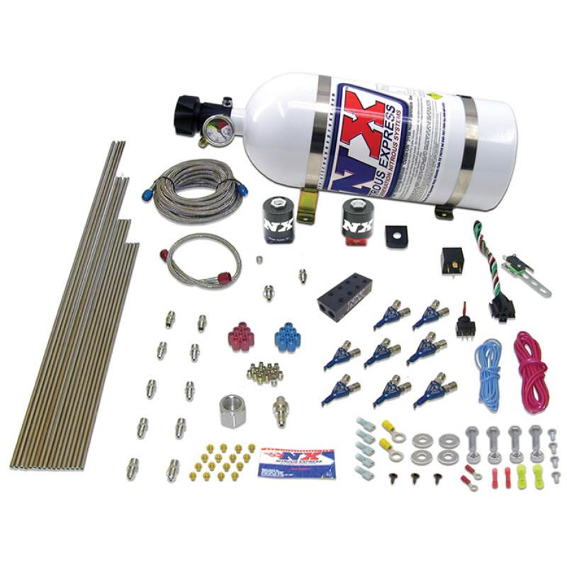 Nitrous Express V8AN Gasoline EFI Nitrous Kit (100-500HP) w/5lb Bottle 80000EFI-05 Main Image