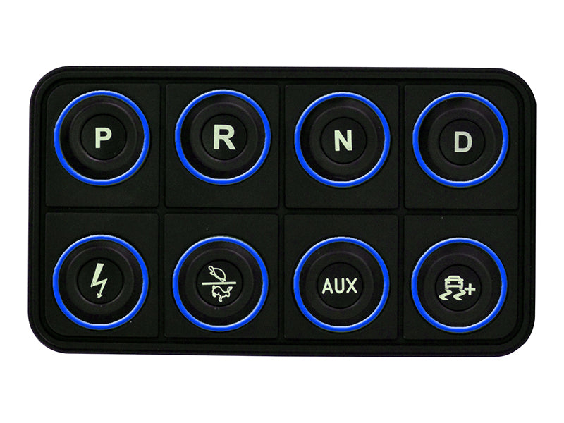 AEM EV 8 Button Keypad CAN Based Programmable Backlighting 30-8400