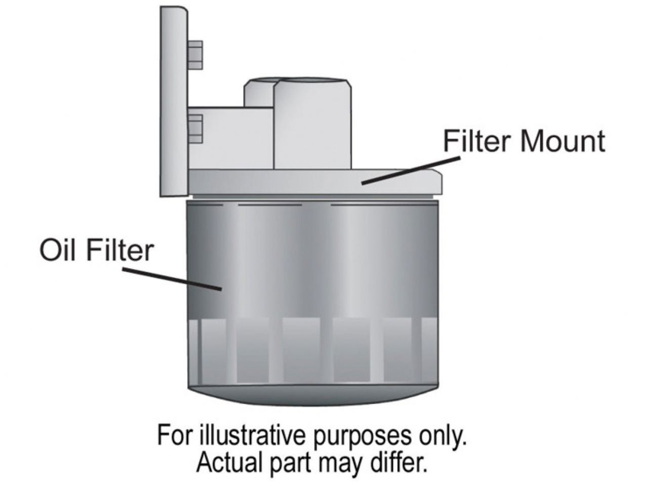 Derale Ports-Up Filter Mount (1/2 NPT)