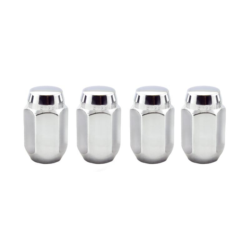 McGard Hex Lug Nut (Cone Seat) 7/16-20 / 13/16 Hex / 1.5in. Length (4-Pack) - Chrome 64001 Main Image