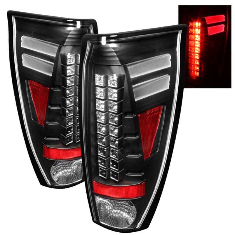 Spyder Chevy Avalanche 02-06 LED Tail Lights Black ALT-YD-CAV02-LED-BK 5001061 Main Image