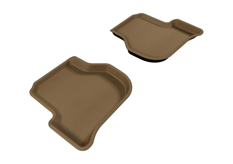 3D MAXpider 2005-2010 Volkswagen Jetta/Golf Kagu 2nd Row Floormats - Tan L1VW00821502 Main Image