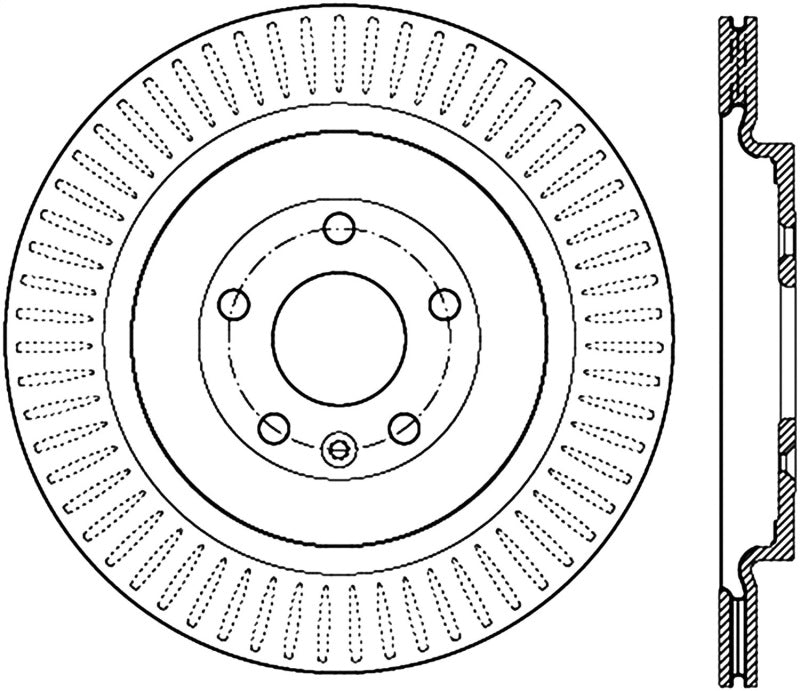 Stoptech 13-14 Lincoln MKT / 13-14 Ford Explorer Performance Cryo Brake Rotor - Rear 120.65137CRY