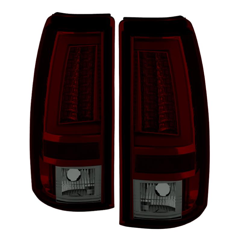 Spyder Chevy Silverado 1500/2500 03-06 Version 2 LED Tail Lights - Red Smoke ALT-YD-CS03V2-LED-RS 5081933 Main Image