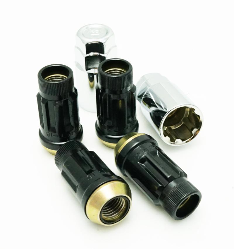 Wheel Mate Muteki SR45R Lug Nut Kit Lock Set 12x1.5 45mm - Black 34938B Main Image