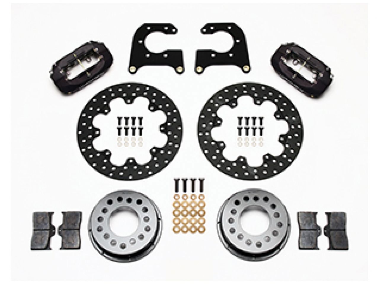 Wilwood FDL Rear Drag Kit, Drilled Rotor, New Big Ford 2.50" Offset