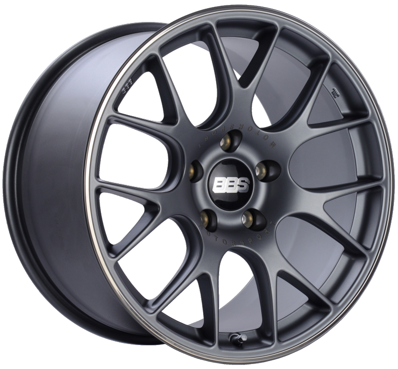 BBS CH-R 19x11 5x130 ET56 CB71.6 Satin Titanium Polished Rim Protector Wheel CH111TIPO Main Image