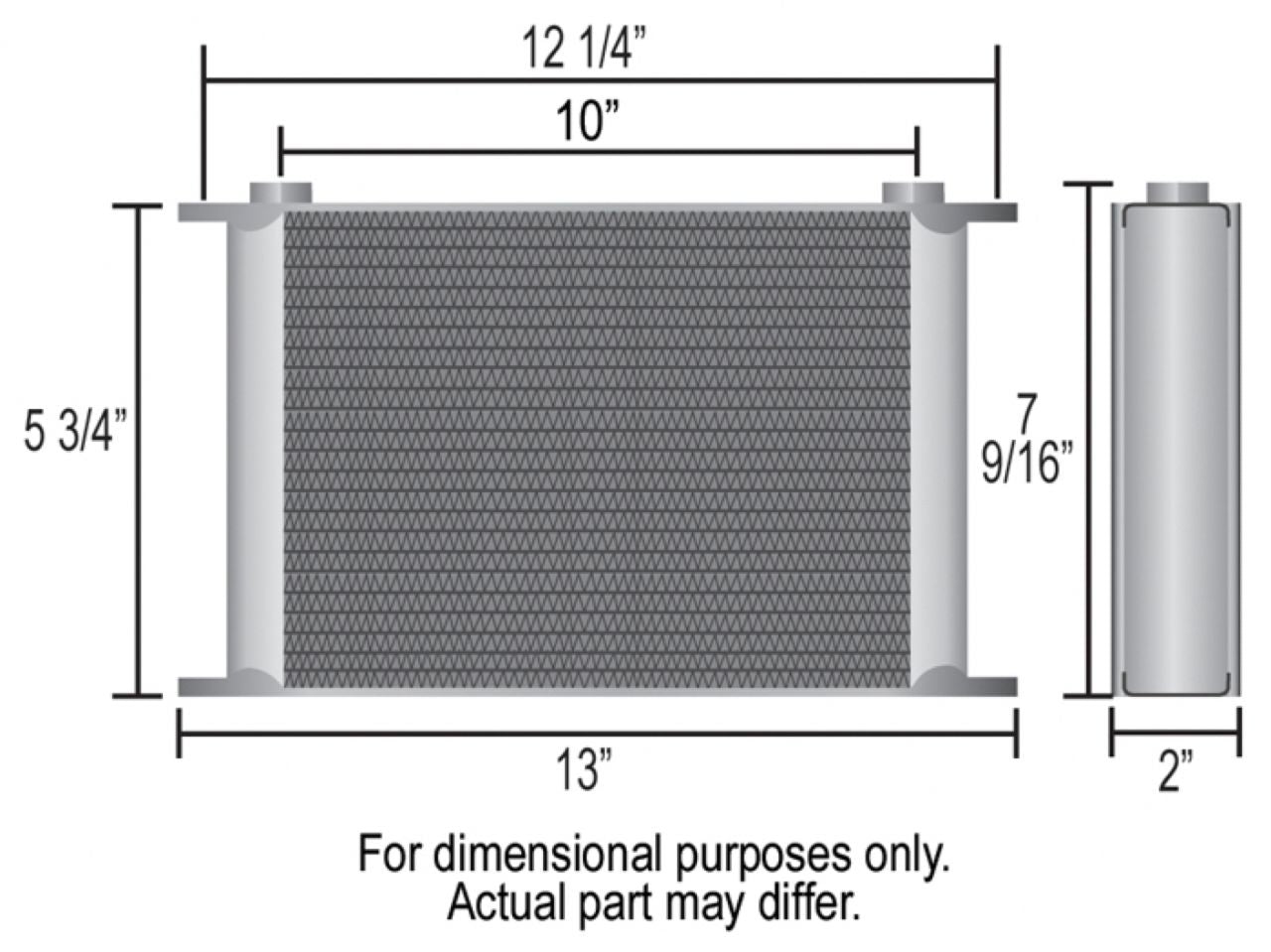 Derale Stack Plate Oil Cooler 19 Row (-10AN)