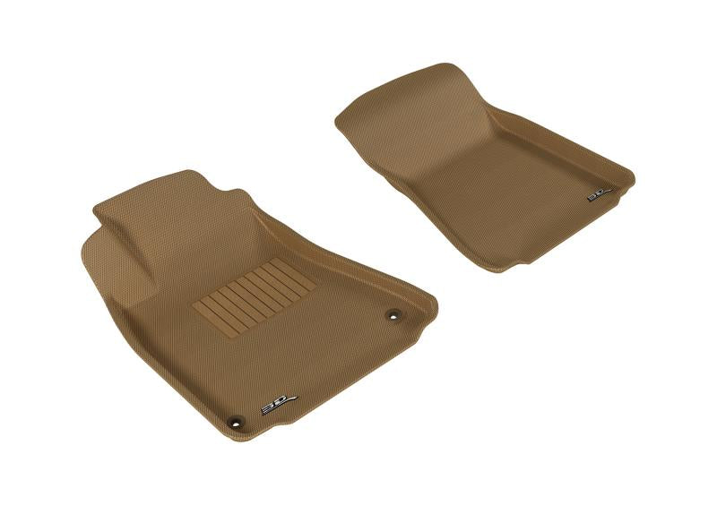 3D MAXpider 2006-2013 Lexus IS Kagu 1st Row Floormat - Tan L1LX00611502 Main Image