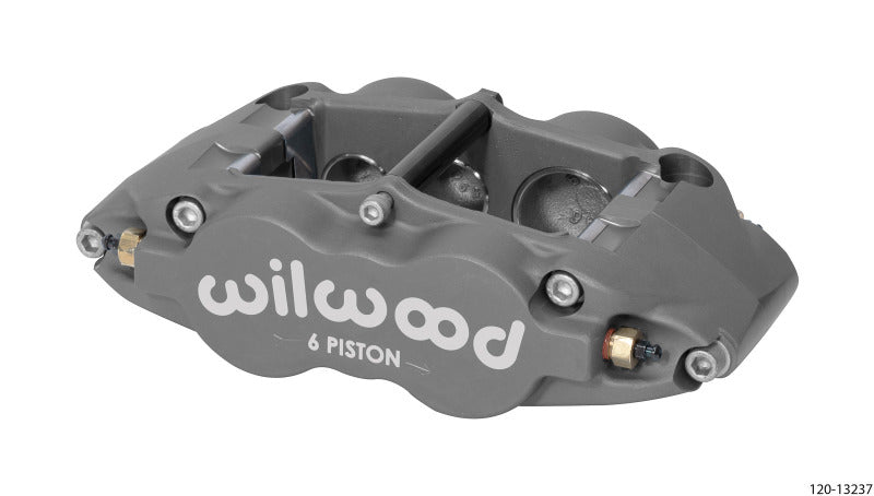 Wilwood Caliper-FSL6R-R/H, 1.62/1.12/1.12" Pistons, 0.81" Disc