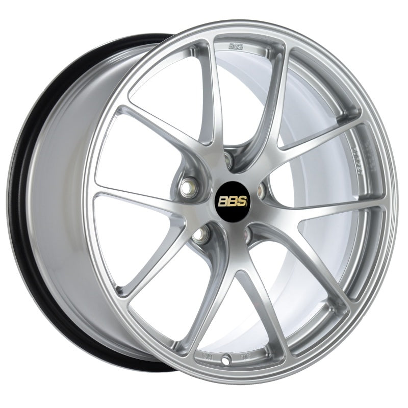 BBS RI-A 18x9.5 5x120 ET40 Diamond Silver Wheel -82mm PFS/Clip Required RIA009DS