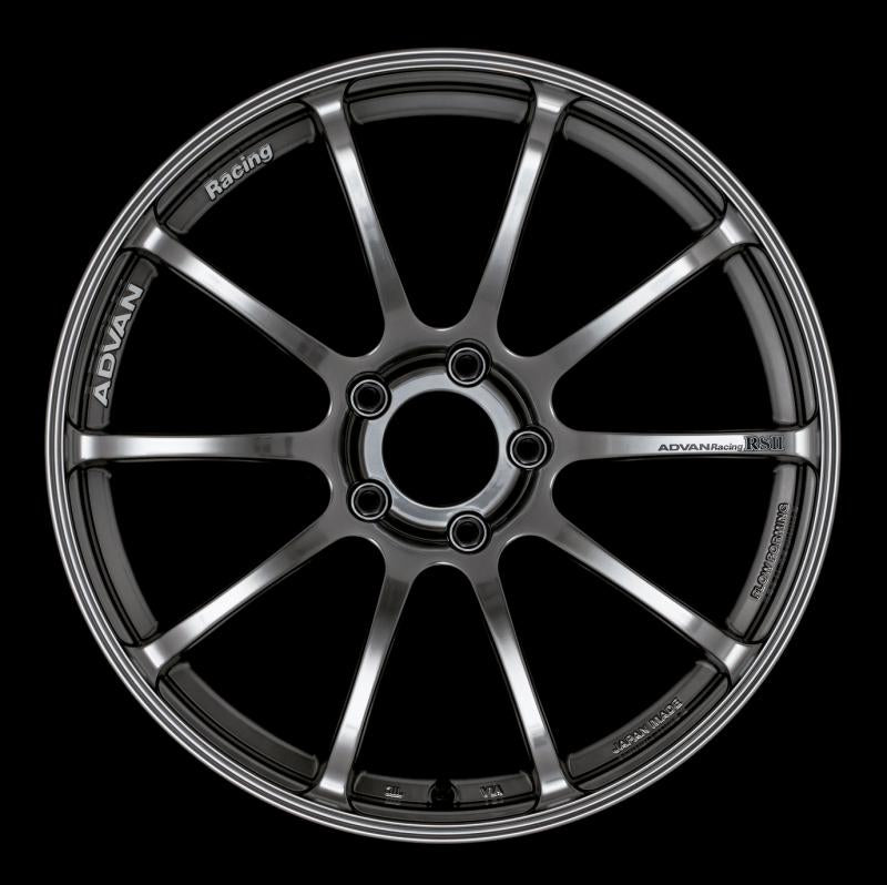 Advan RSII 18x8.0 +48 5-100 Racing Hyper Black Wheel YAP8G48DHB Main Image