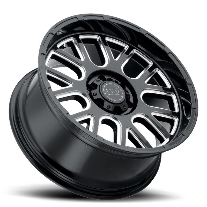 Black Rhino Pismo 17x9.5 6x139.7 ET06 CB 112.1 Gloss Black w/Milled Spokes Wheel 1795PIS066140B12 Main Image