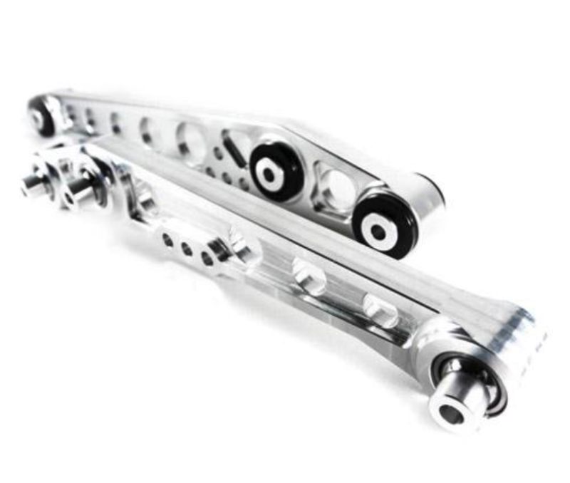 BLOX Racing Billet Rear Lower Control Arms - Raw Aluminum (89-95 Honda Civic/CRX/ Del Sol) BXSS-22203-RAW