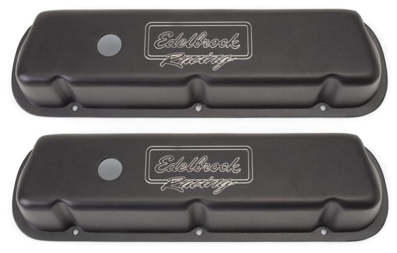 Edelbrock Valve Cover Victor Series Ford 289-302-351W CI V8 Low Black 41253 Main Image