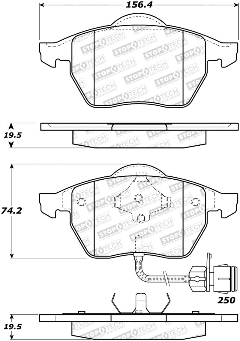 StopTech Street Brake Pads - Rear 308.05552 Main Image