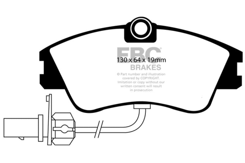 EBC 2000 VW Eurovan w/ Lucas Brakes Ultimax2 Front Brake Pads UD852 Main Image