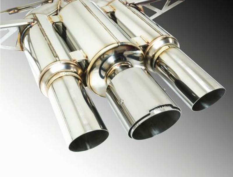 Remark Catback Exhaust 2017+ Honda Civic Type-R Spec III-Triple Tip Stainless Steel Tip Cover RK-C3076H-01R