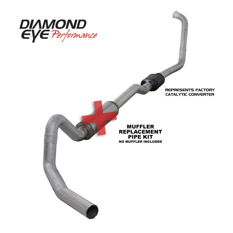 Diamond Eye Performance DEP Turbo Back Exhaust Kit AL Exhaust, Mufflers & Tips Turbo Back main image