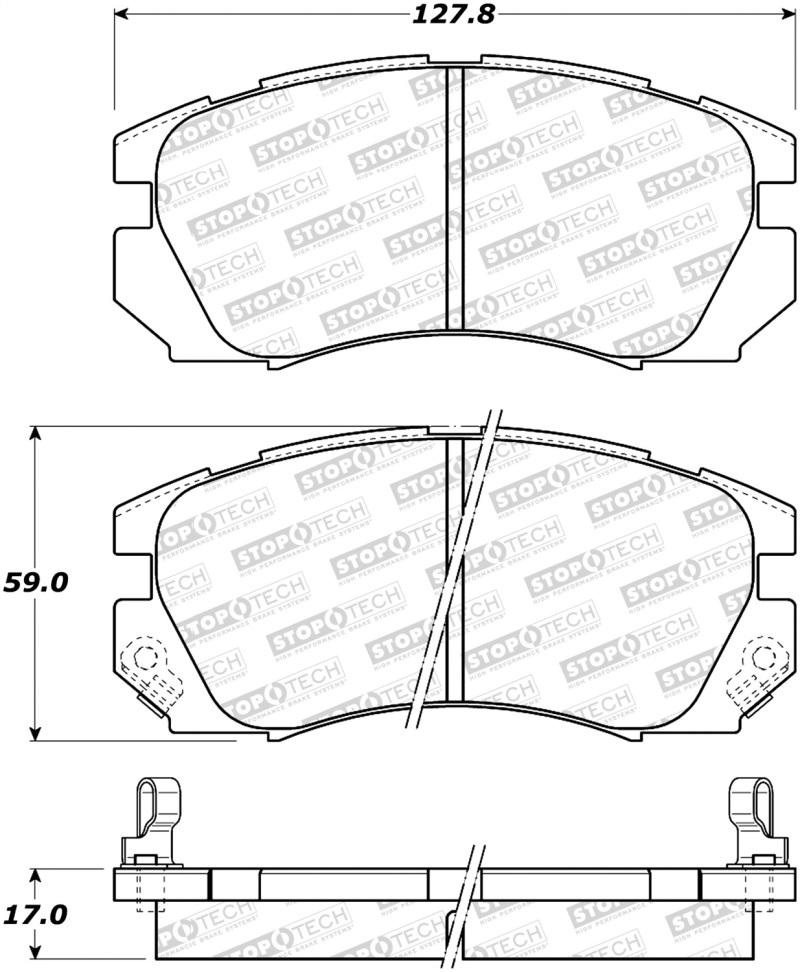 StopTech Street Brake Pads - Front 308.05630 Main Image