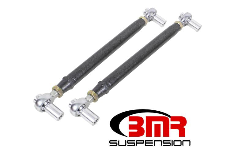 BMR 79-98 Fox Mustang Chrome Moly Lower Control Arms w/ Double Adj. Rod Ends - Black Hammertone MTCA052H Main Image