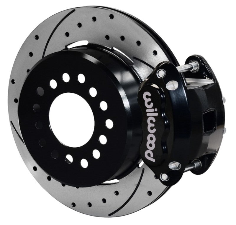 Wilwood D154 Rear 12.19in P-Brake Kit 2.75in-2.81in Offset - Black 140-15641-D