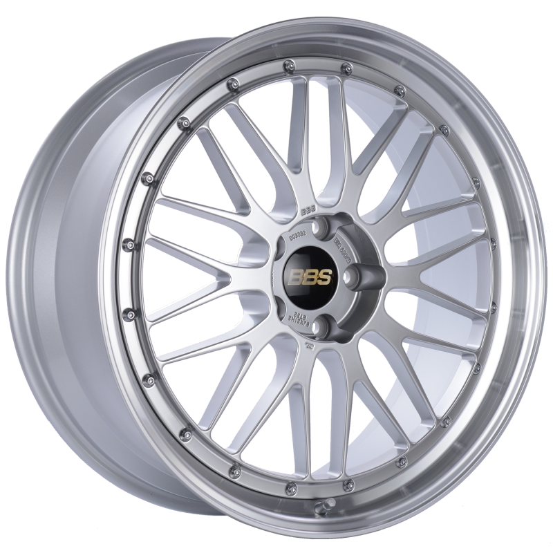 BBS LM 21x9 5x120 ET32 Diamond Silver Center Diamond Cut Lip Wheel -82mm PFS/Clip Required LM260DSPK Main Image